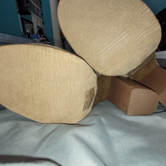 Lov Mark Open Toe Suede Booties size 10 - Picture 10 of 13